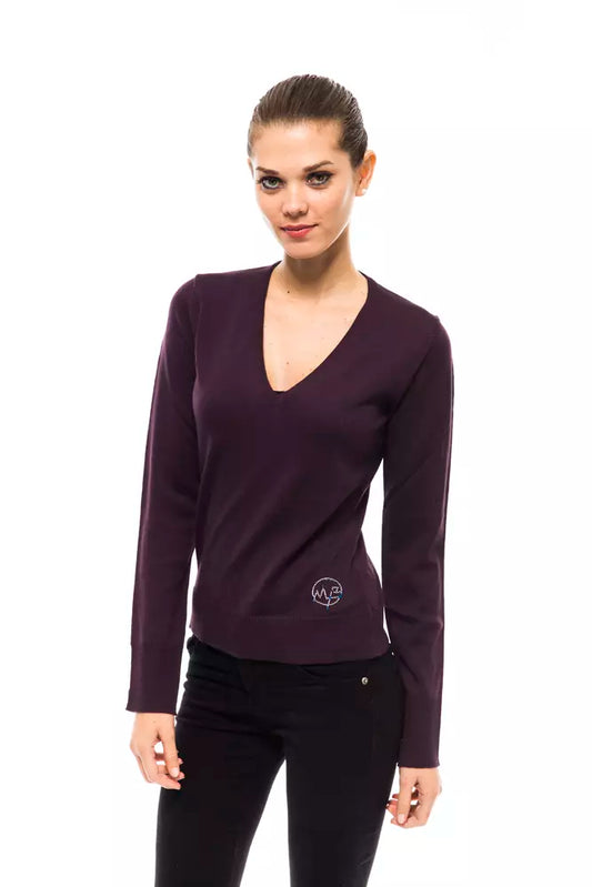  - Purple Wool Women Sweater