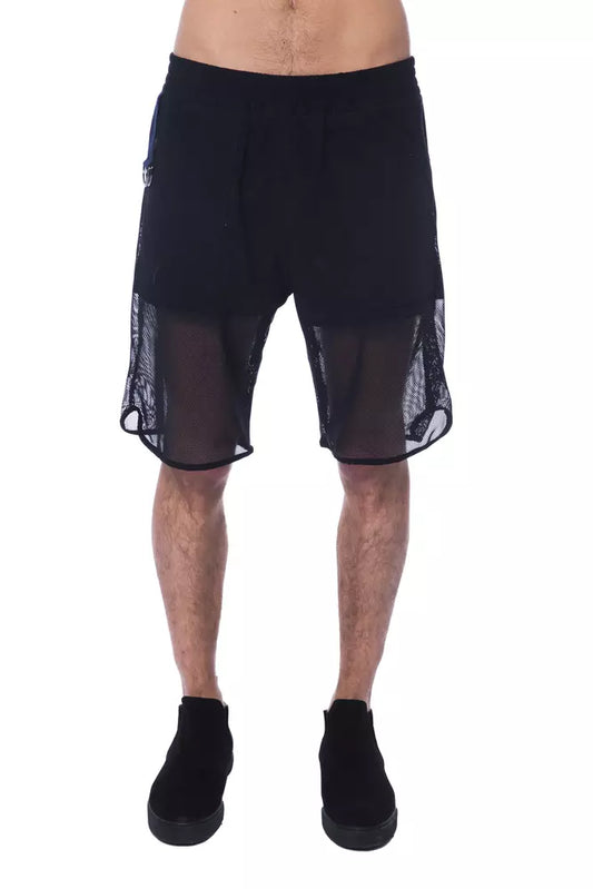 - Black Polyester Men Short