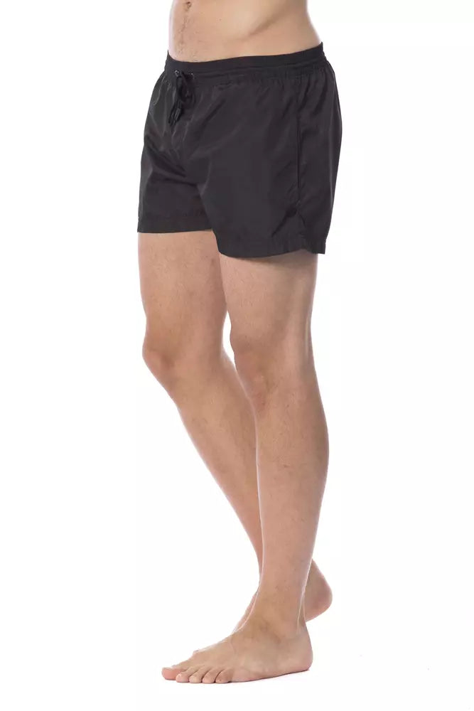  - Black Polyester Men Swimwear