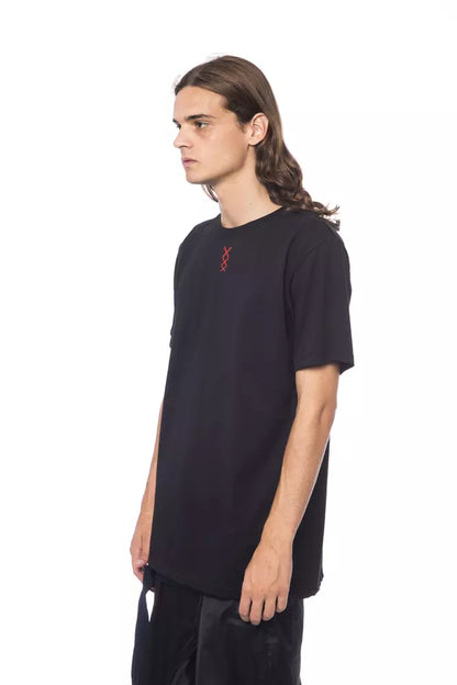  - Black Cotton Men T-Shirt