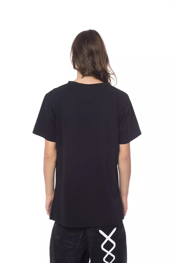  - Black Cotton Men T-Shirt