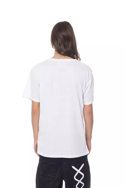  - White Cotton Men T-Shirt