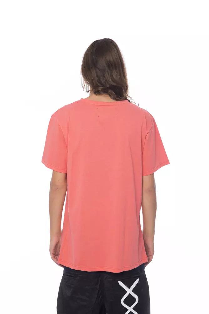  - Pink Cotton Men T-Shirt