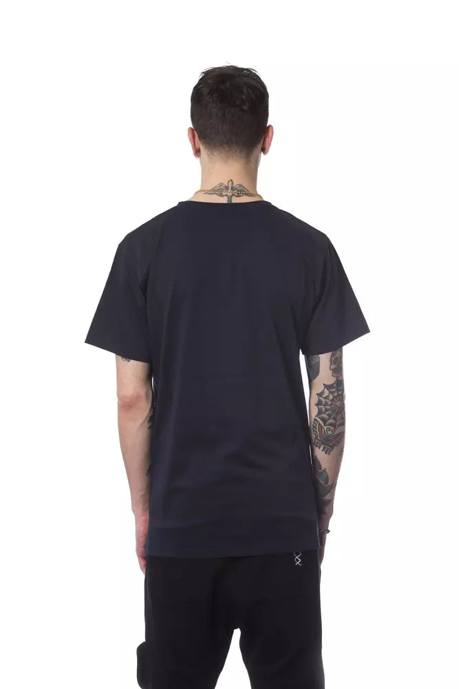  - Blue Cotton Men T-Shirt