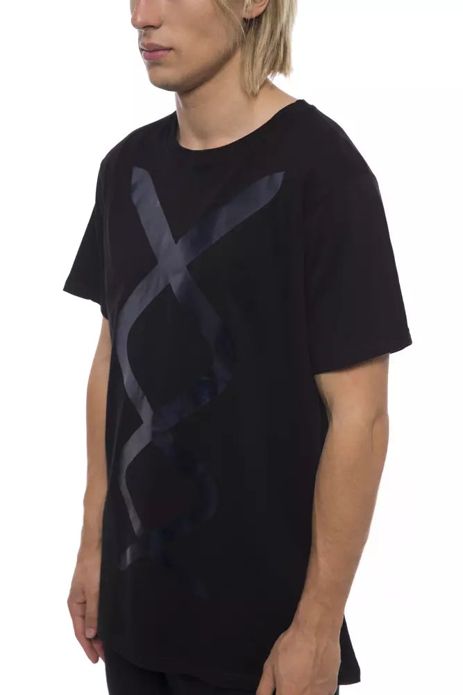  - Black Cotton Men T-Shirt