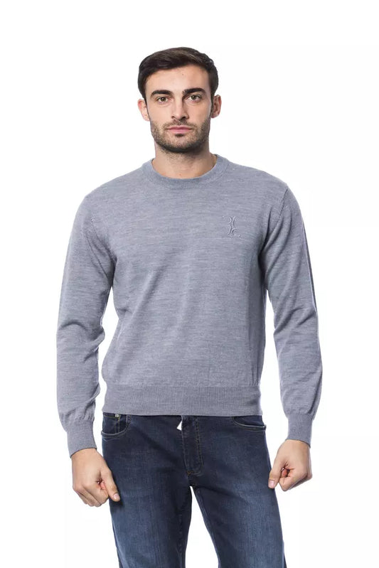 - Gray Merino Men Sweater