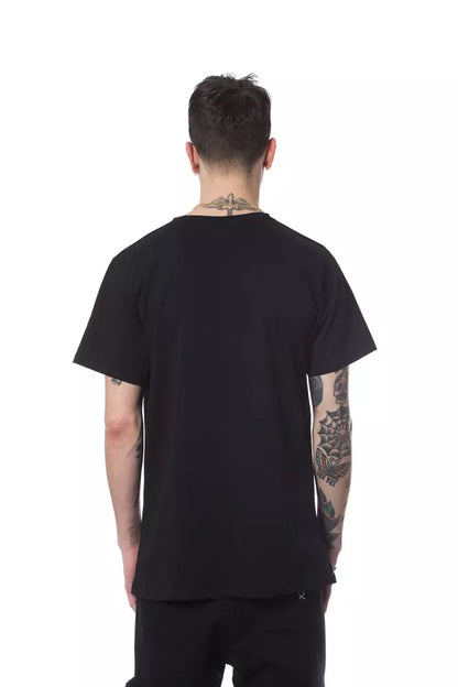  - Black Cotton Men T-Shirt