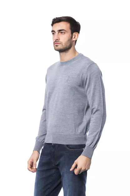  - Gray Merino Men Sweater