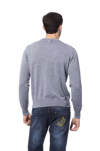  - Gray Merino Men Sweater