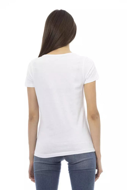  - White Cotton Women Top