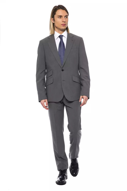  - Gray Wool Mens Suit