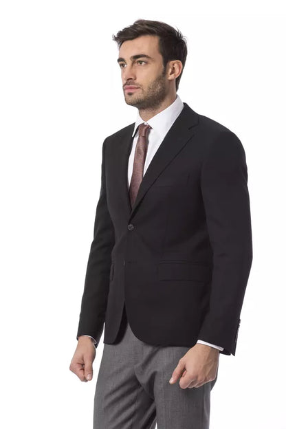  - Black Wool Men's Blazer