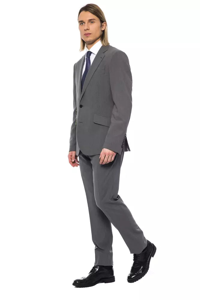  - Gray Wool Mens Suit