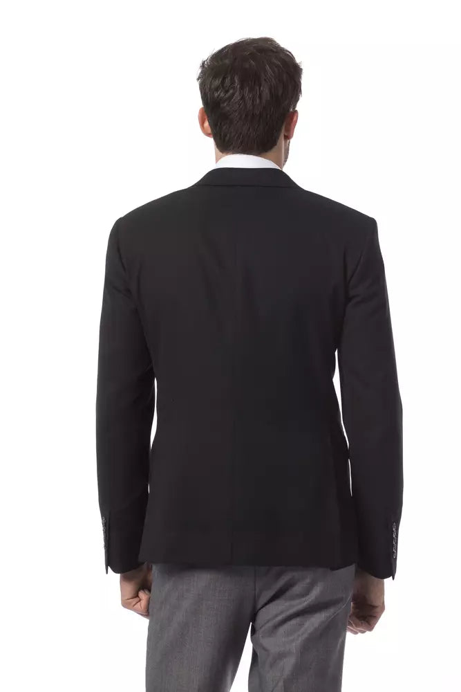  - Black Wool Men's Blazer