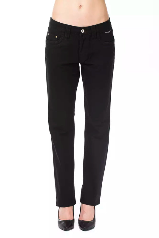  - Black Cotton Women Jeans