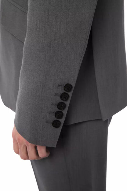  - Gray Wool Mens Suit