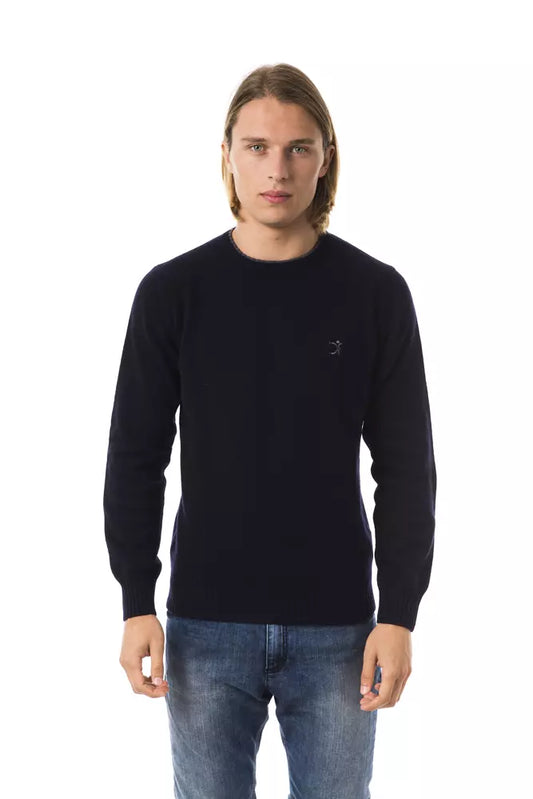  - Blue Wool Men Sweater