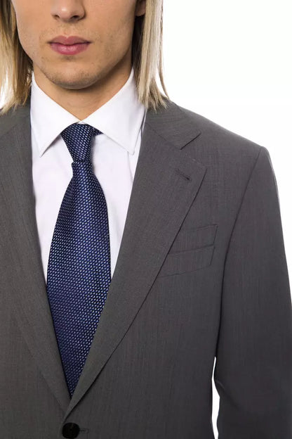  - Gray Wool Mens Suit