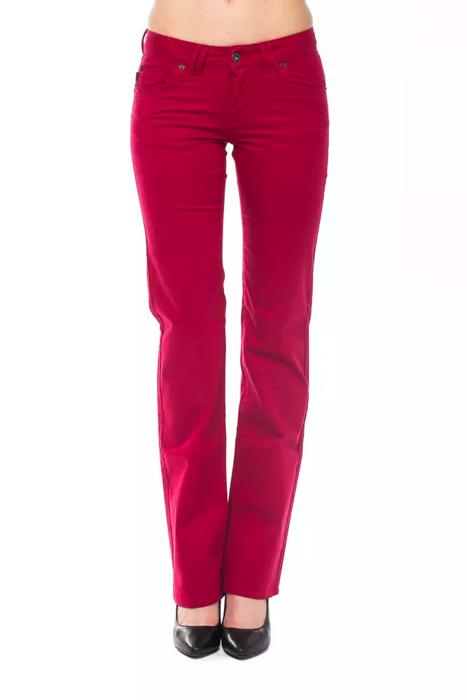  - Red Cotton Women Pants