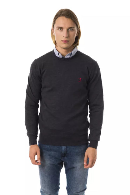  - Gray Merino Men Sweater