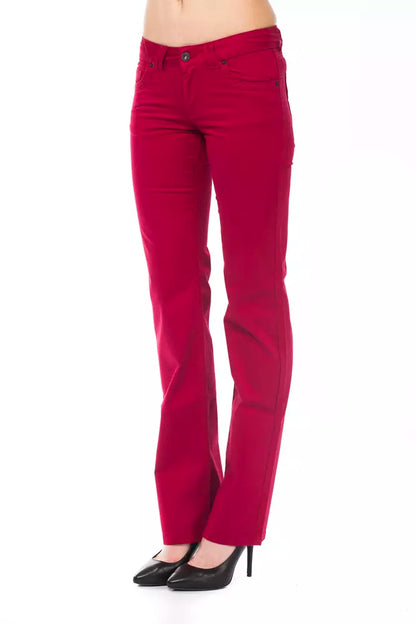  - Red Cotton Women Pants