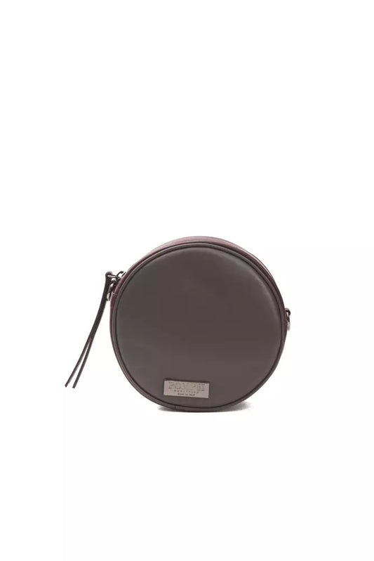  - Chic Burgundy Small Oval Crossbody Bag