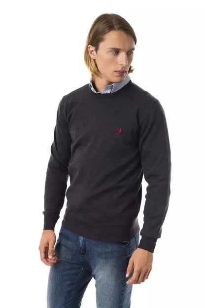  - Gray Merino Men Sweater