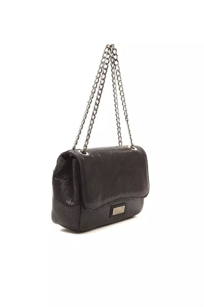  - Black Leather Women Crossbody Bag