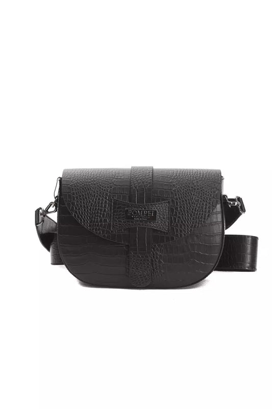  - Black Leather Women Crossbody