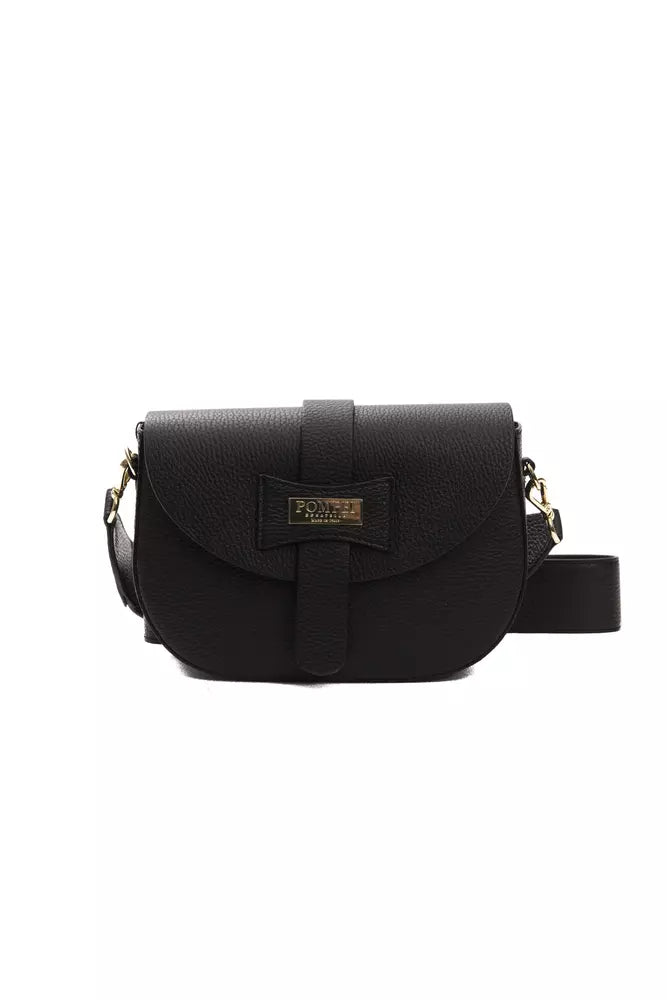  - Black Leather Women Crossbody Bag