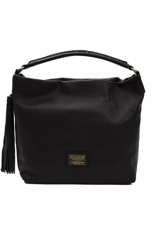  - Black Leather Women Shoulder Bag