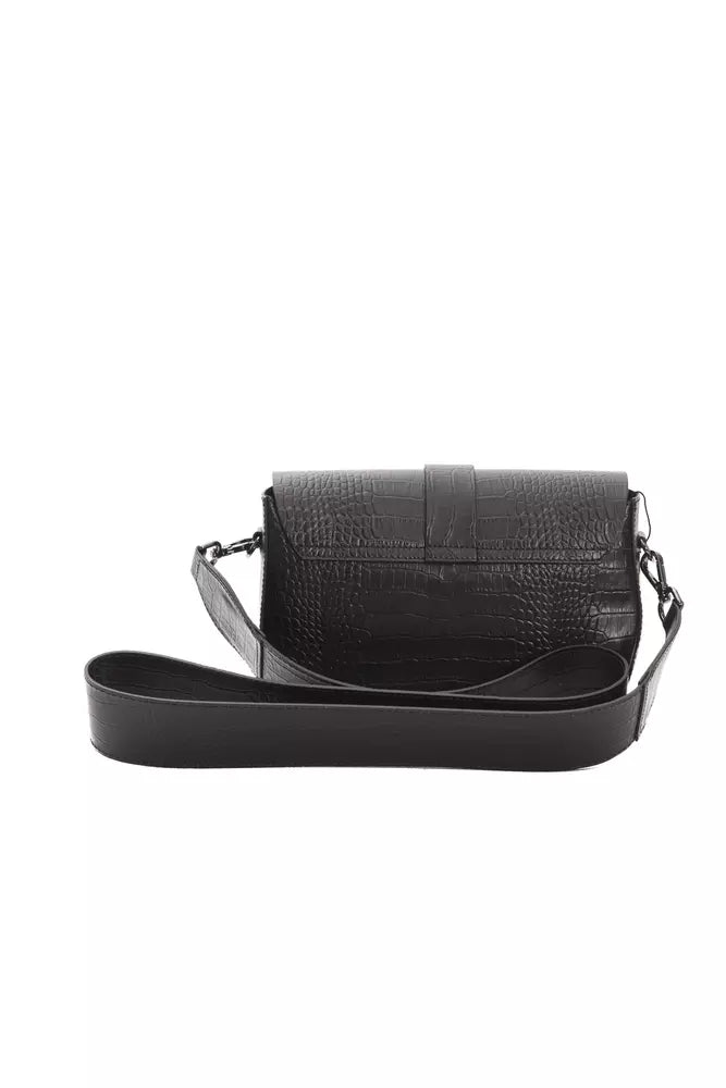  - Black Leather Women Crossbody