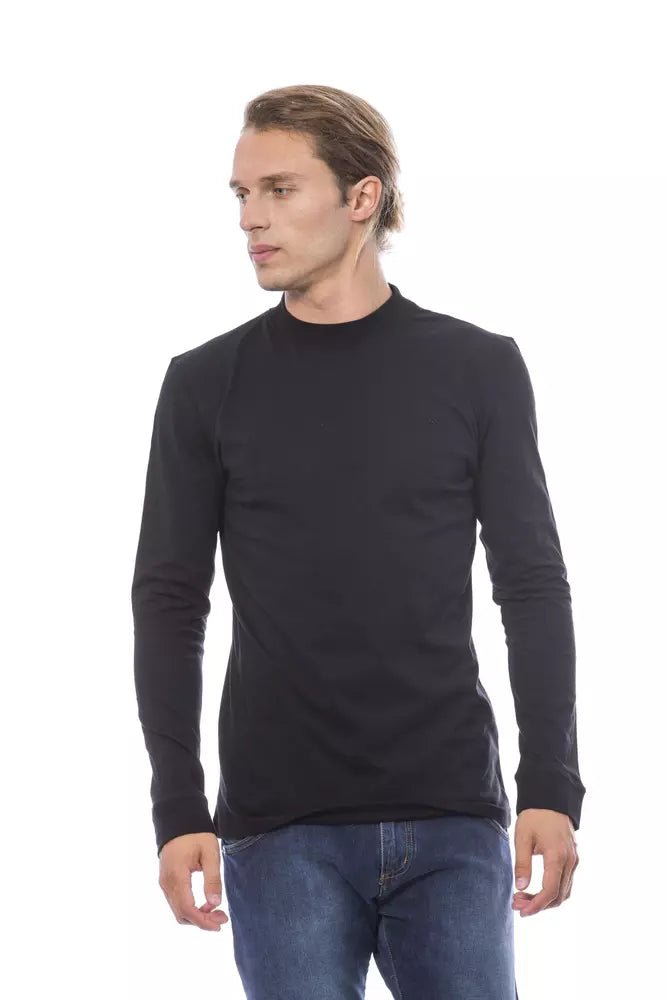  - Black Cotton Men Sweater