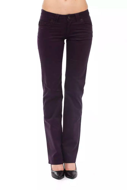  - Purple Cotton Women Jean