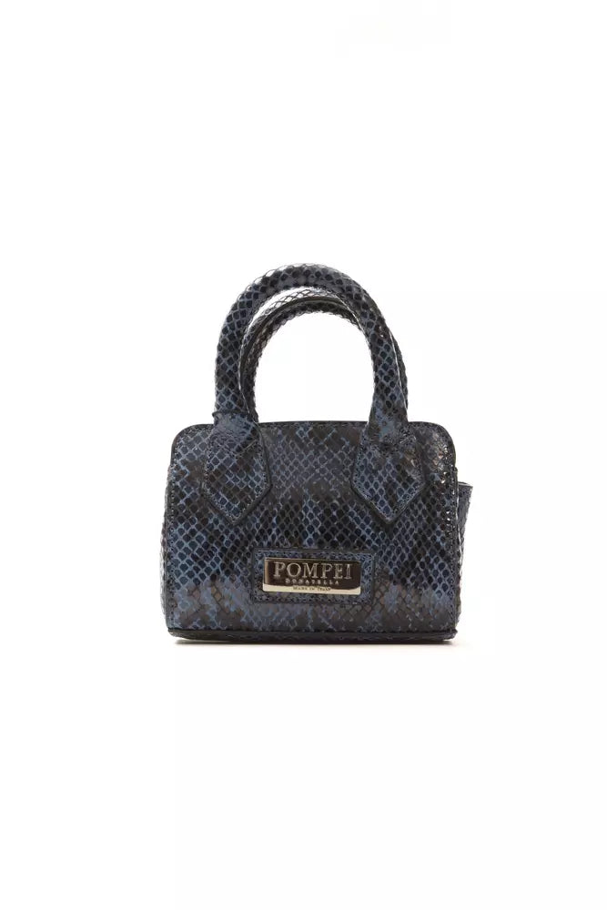  - Blue Leather Women Handbag