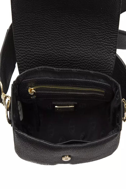  - Black Leather Women Crossbody Bag