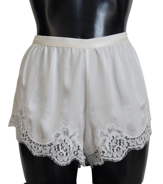  - Elegant White Lace Lingerie Shorts