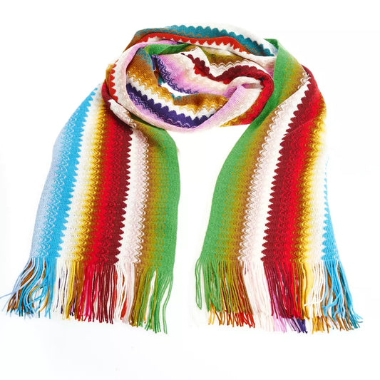 Multicolor Wool Women Scarf - The Luxe Alliance