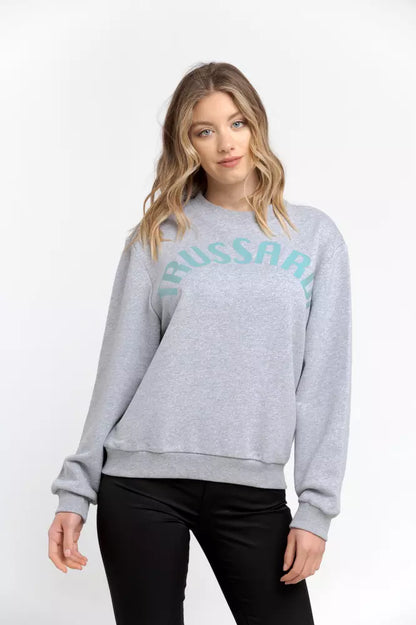  - Gray Cotton Women Sweater