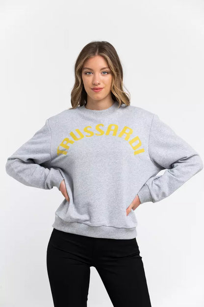  - Gray Cotton Women Sweater