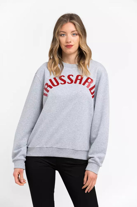  - Gray Cotton Women Sweater