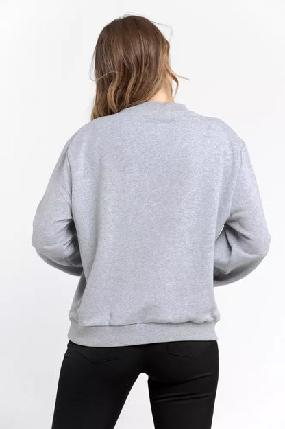  - Gray Cotton Women Sweater