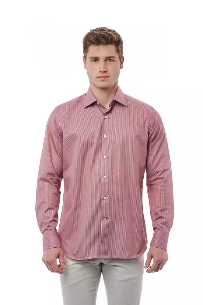  - Red Cotton Men Shirt