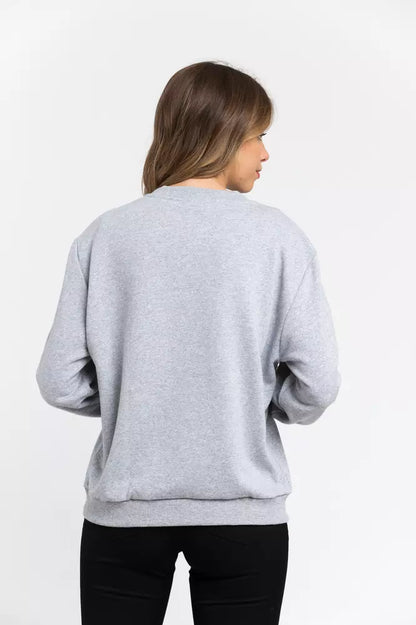  - Gray Cotton Women Sweater