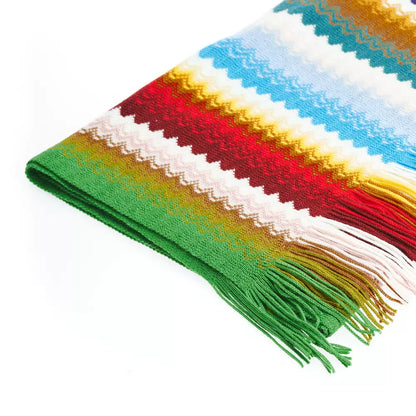 Multicolor Wool Women Scarf - The Luxe Alliance