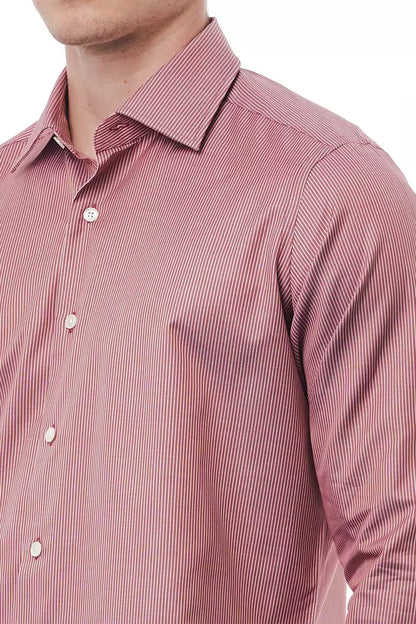  - Red Cotton Men Shirt