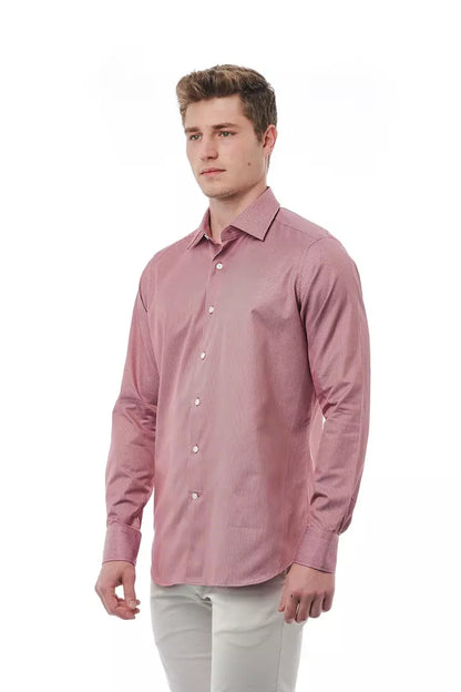  - Red Cotton Men Shirt