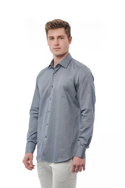  - Black Cotton Men Shirt