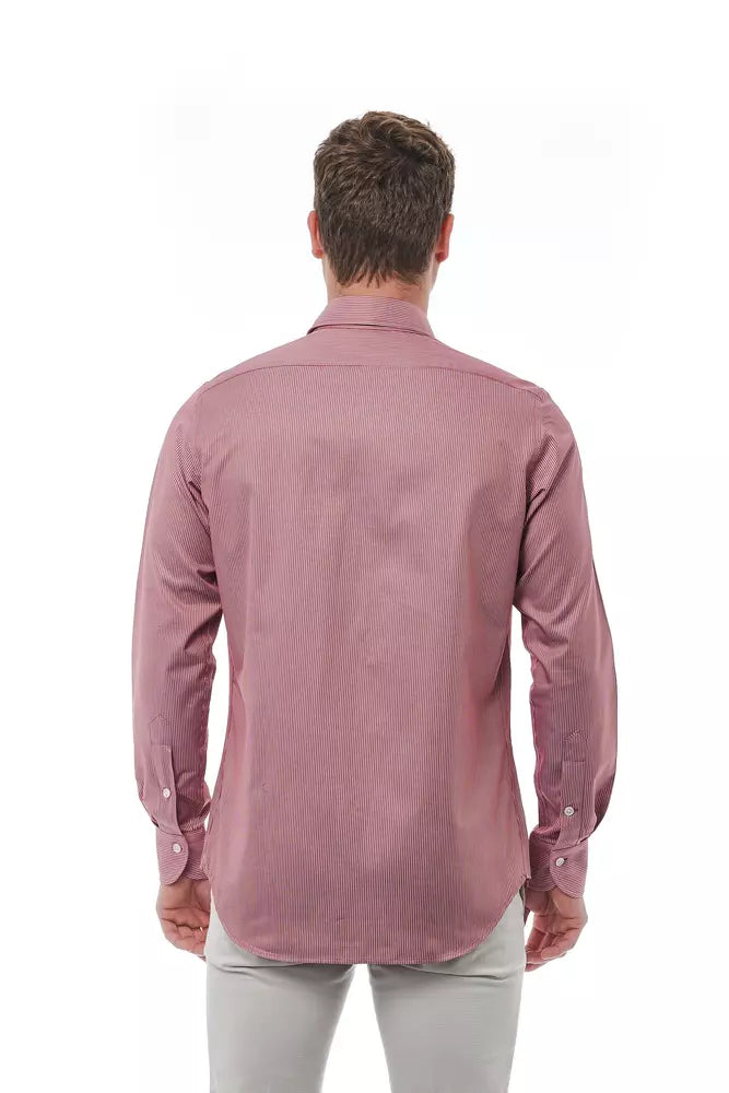  - Red Cotton Men Shirt