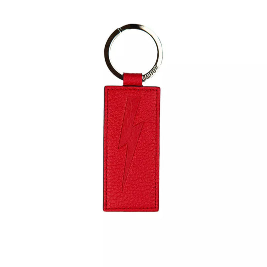  - Red Leather Men Keychain